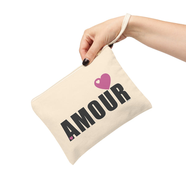 ♡ AMOUR .: Natural Cotton Zipper Pouch