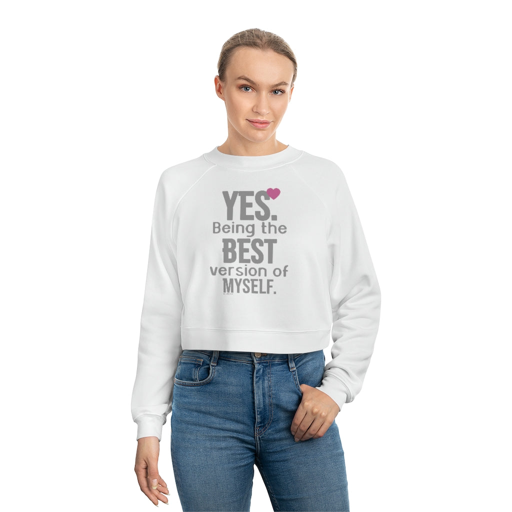 ♡ Relaxed fit Cropped Fleece Pullover (Best Version of MySelf Collection)