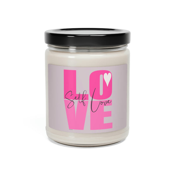 ♡ Self-LOVE .:  Inspirational :: 100% natural Soy Candle, 9oz  :: Eco Friendly