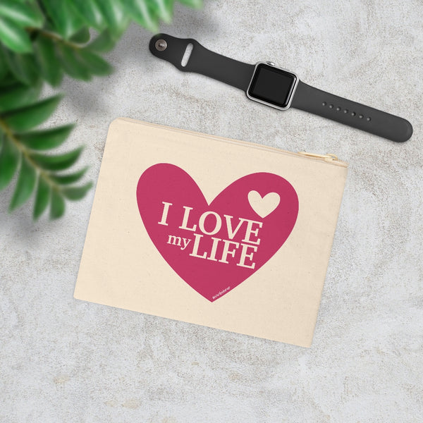 ♡ I LOVE MY LIFE .: Natural Cotton Zipper Pouch
