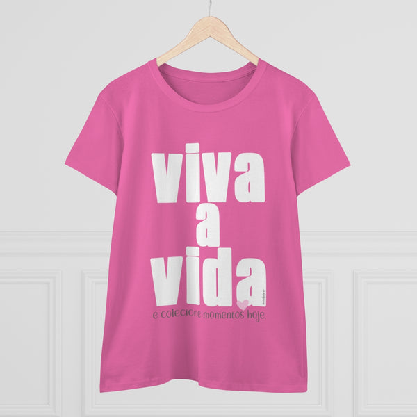 Viva a Vida .: Women's Midweight 100% Cotton Tee (Semi-fitted)