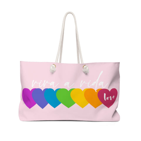 ♡ Viva a Vida :: Colourful Weekender Tote Bag