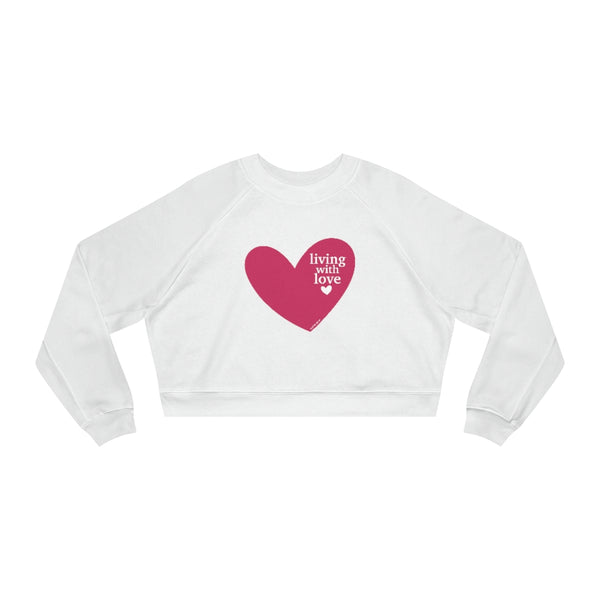 ♡ Relaxed fit Cropped Fleece Pullover (Powerful Heart Affirmations Collection)