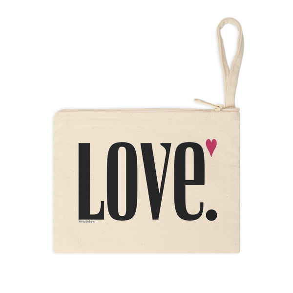 ♡ LOVE .: Natural Cotton Zipper Pouch