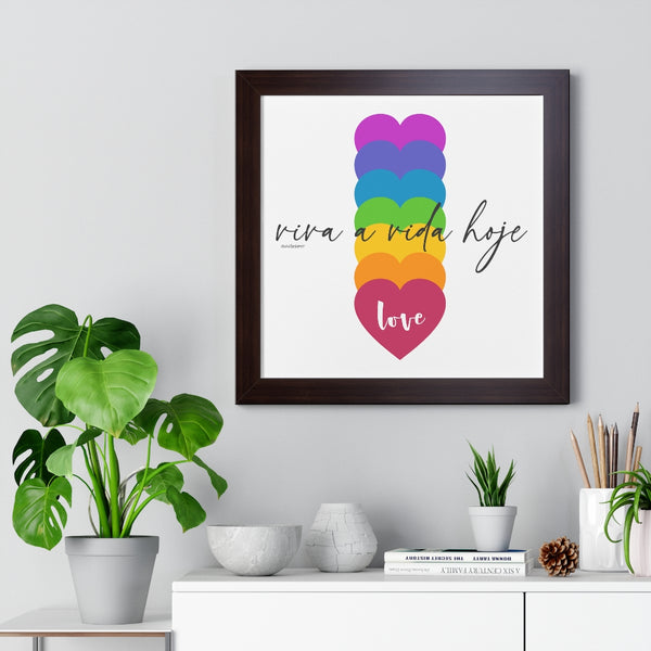 Viva a Vida Hoje :: Energiza Collection ♡ Inspirational Framed Poster Decoration