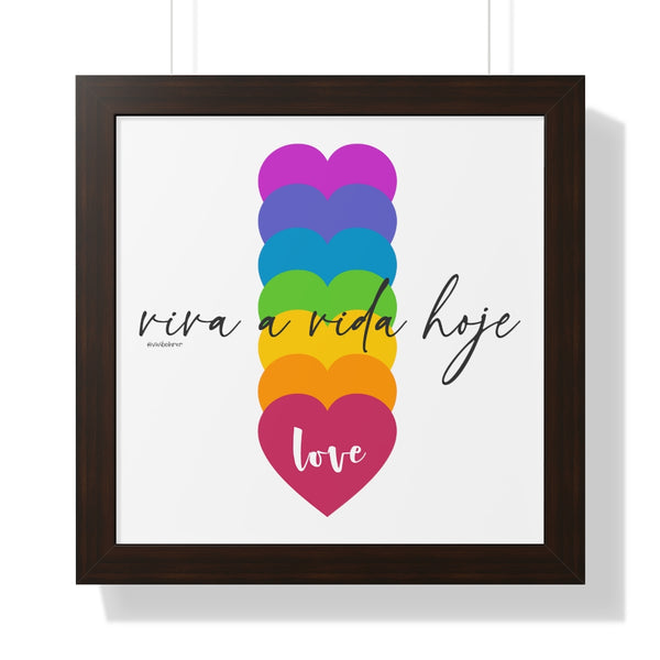 Viva a Vida Hoje :: Energiza Collection ♡ Inspirational Framed Poster Decoration