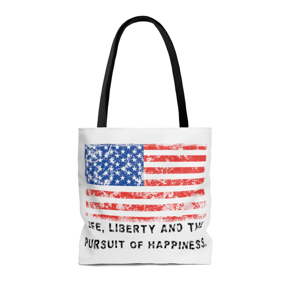 "Life, Liberty and the pursuit of Happiness" ::  PRACTICAL TOTE BAG