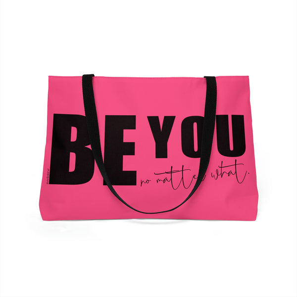 SELF LOVE .: BE YOU .: Super Weekender Tote Bag {24" × 13"}