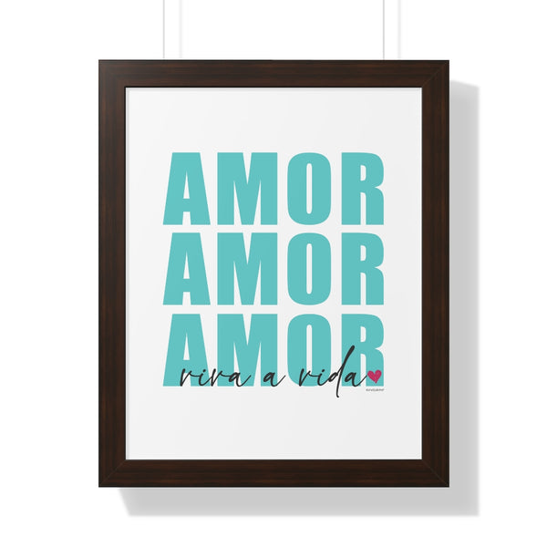 AMOR ♡ Inspirational Framed Poster Decoration