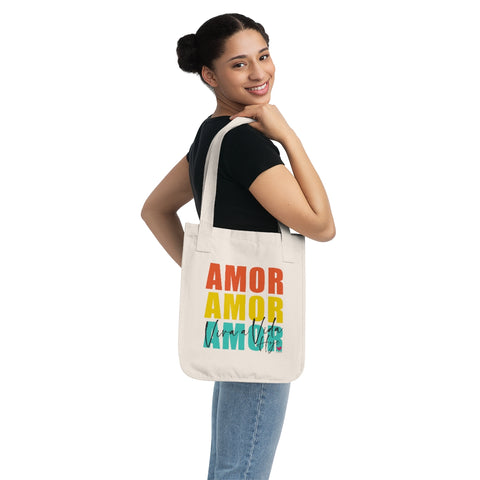 AMOR Organic Canvas Tote Bag (Viva a Vida Hoje)