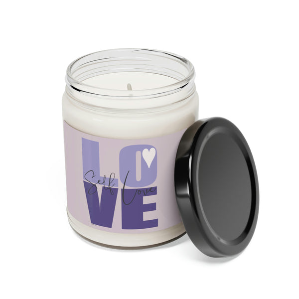 ♡ Self-LOVE .:  Inspirational :: 100% natural Soy Candle, 9oz  :: Eco Friendly