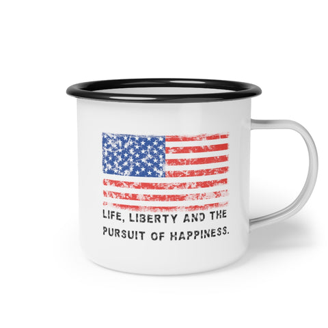 USA .: "Life, Liberty and the pursuit of Happiness" .: Camp Cup (12oz)