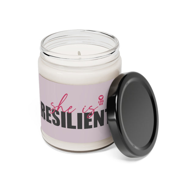 She is Resilient ♡ Inspirational :: 100% natural Soy Candle, 9oz  :: Eco Friendly