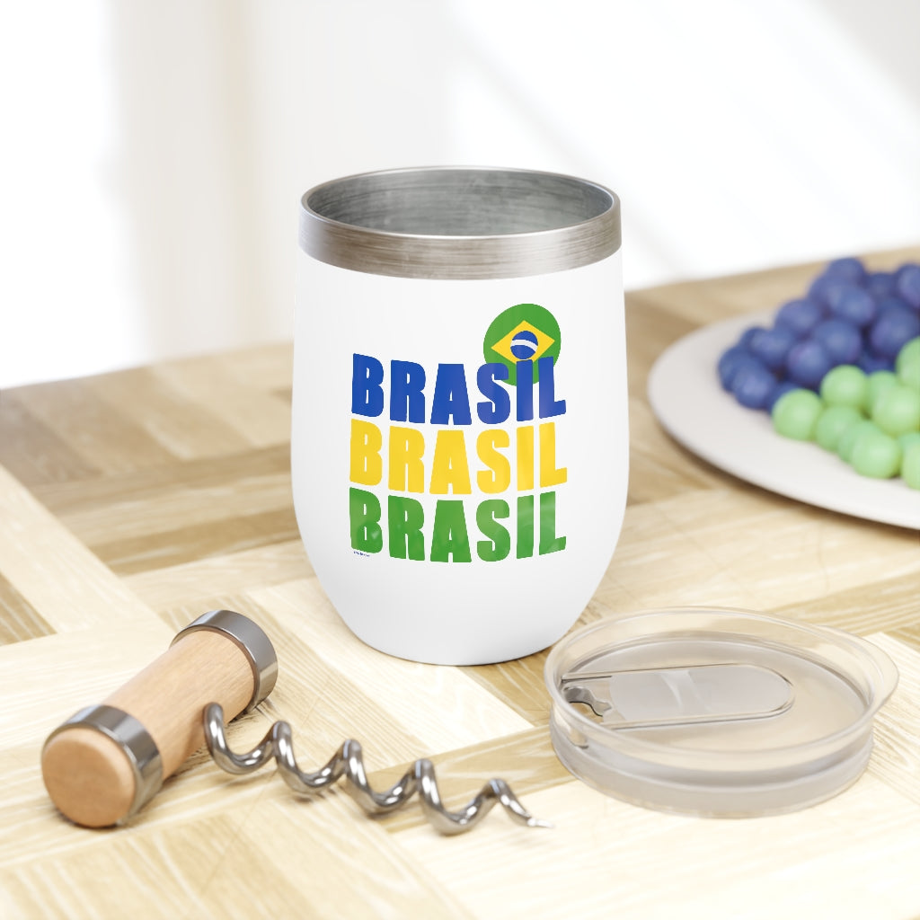 BRASIL .: Chill Wine Tumbler .: 12oz