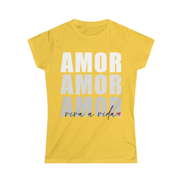 ♡ AMOR .: Women's Colourful Softstyle Tee (Slim fit)