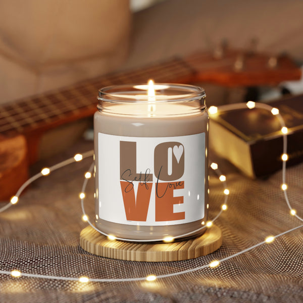 ♡ Self-LOVE .:  Inspirational :: 100% natural Soy Candle, 9oz  :: Eco Friendly