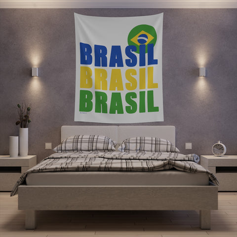 BRASIL .: Printed Wall Tapestry .: 50" × 60"