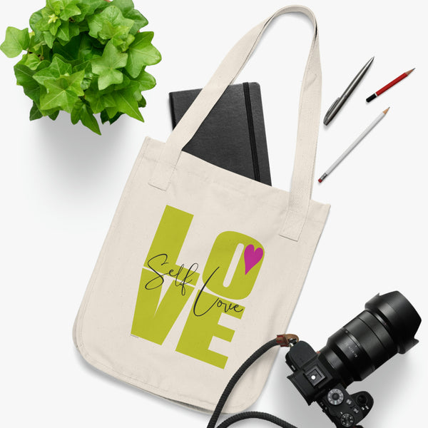 SELF L♡VE Organic Canvas Tote Bag
