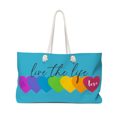 ♡  Live the Life :: Colourful Weekender Tote
