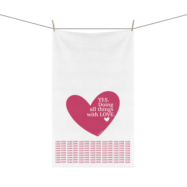 ♡ Decorative Kitchen Towel with Positive Affirmations