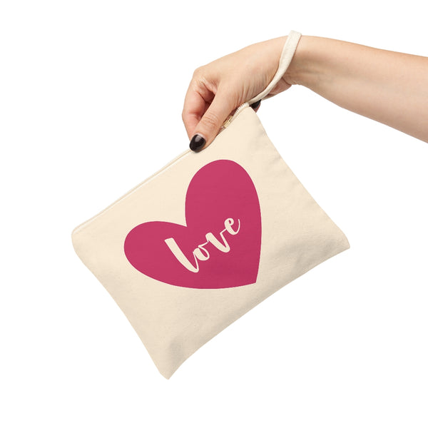 ♡ LOVE .: Natural Cotton Zipper Pouch