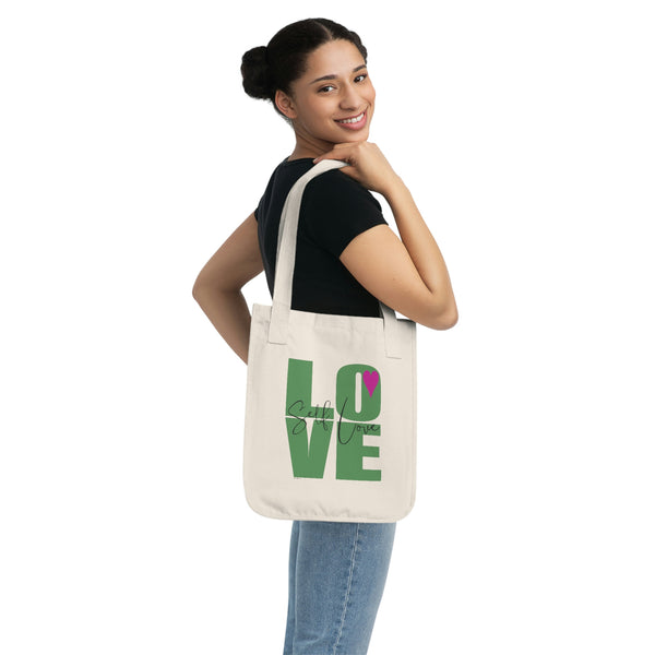 SELF L♡VE Organic Canvas Tote Bag