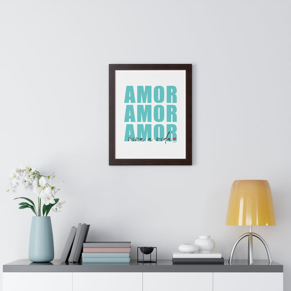 AMOR ♡ Inspirational Framed Poster Decoration