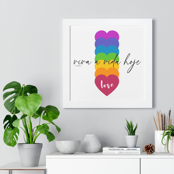 Viva a Vida Hoje :: Energiza Collection ♡ Inspirational Framed Poster Decoration