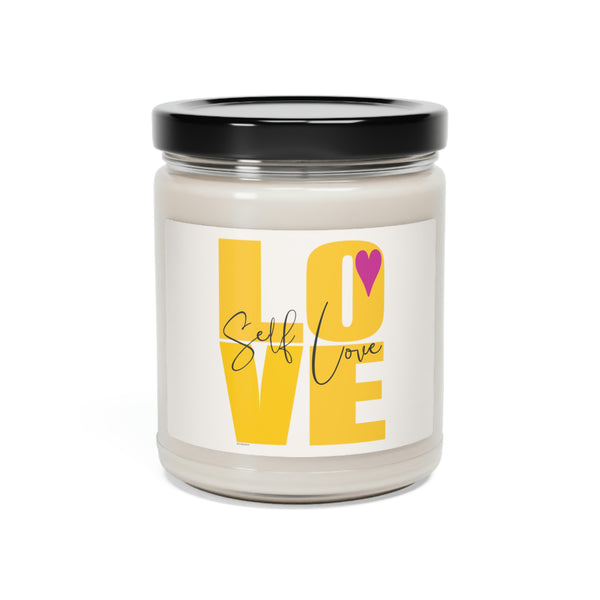 ♡ Self-LOVE .:  Inspirational :: 100% natural Soy Candle, 9oz  :: Eco Friendly