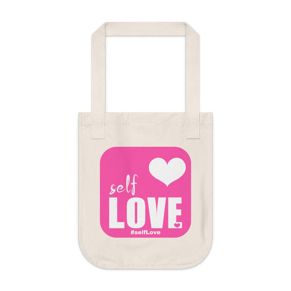 SEL LOVE Organic Canvas Tote Bag (Live the Life Today)