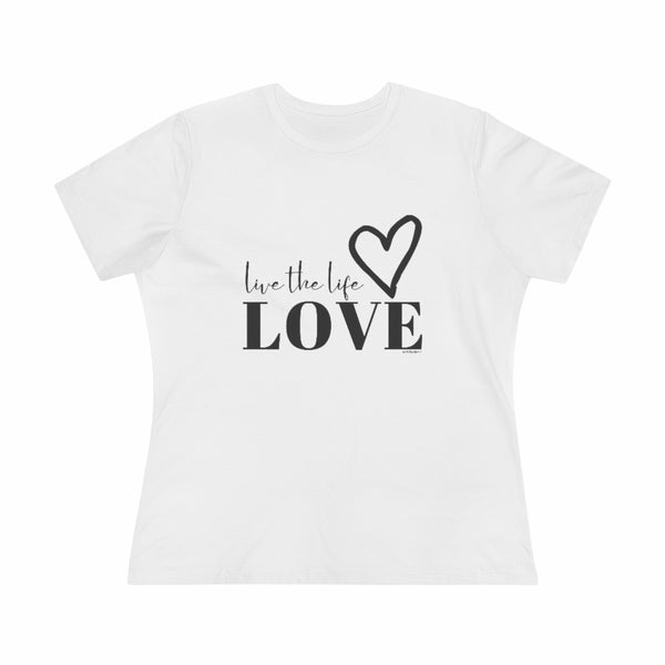 ♡ Live the Life LOVE :: Classic Black & White T-Shirt