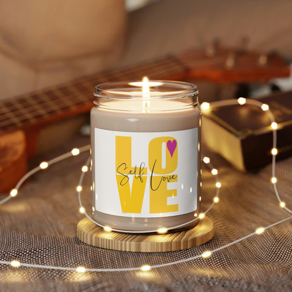 ♡ Self-LOVE .:  Inspirational :: 100% natural Soy Candle, 9oz  :: Eco Friendly