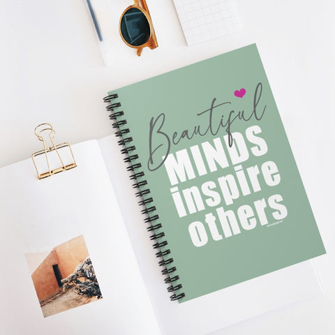♡ Spiral Notebook with Inspirational Design :: 118 Ruled Line