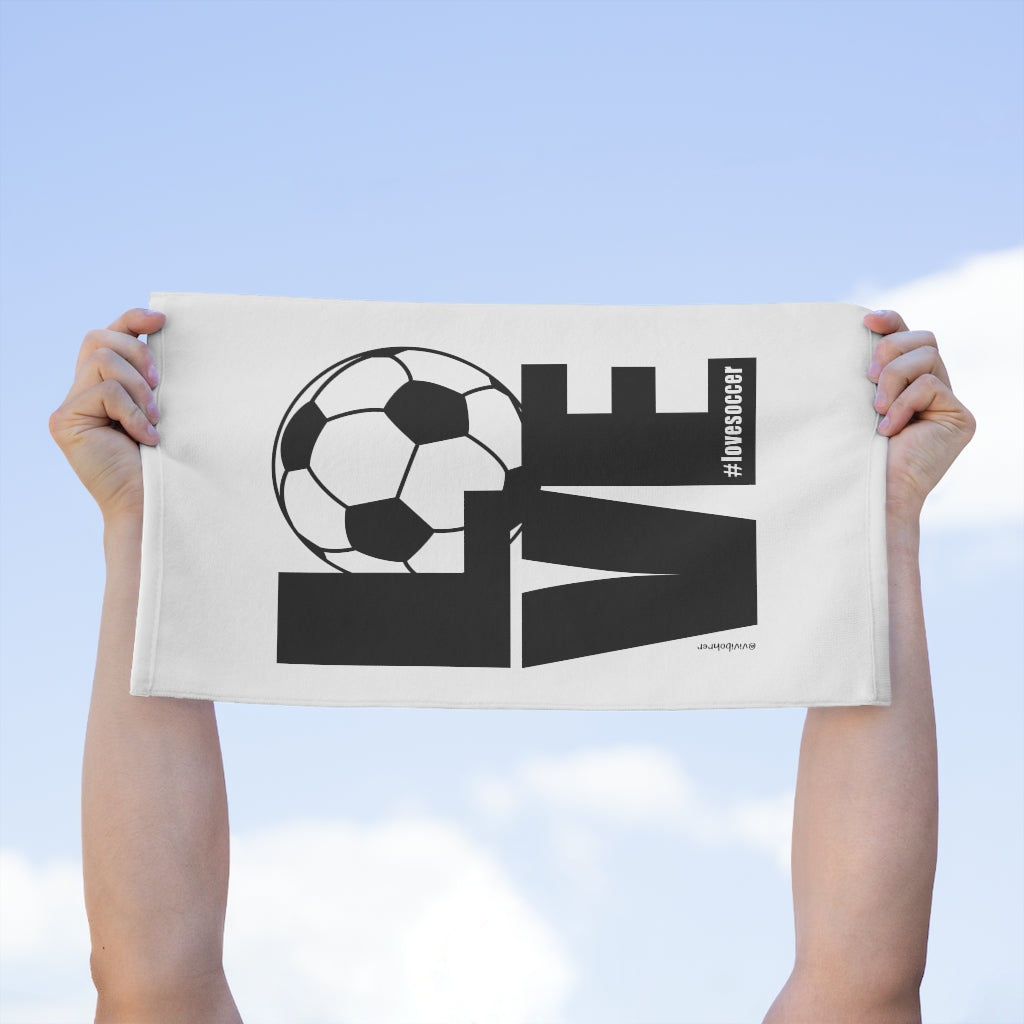 LOVE SOCCER :: Rally Towel, 11x18