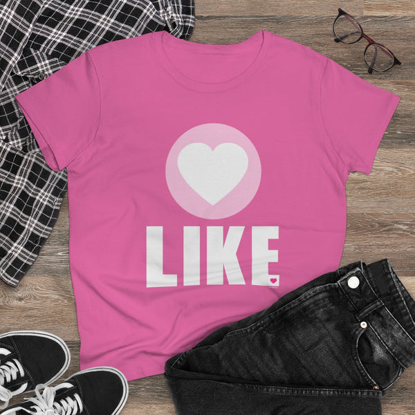 LIKE .: Grateful EveryDay .: Women's Midweight 100% Cotton Tee (Semi-fitted)
