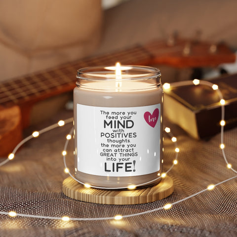 LOVE ♡ Inspirational :: 100% natural Soy Candle, 9oz  :: Eco Friendly