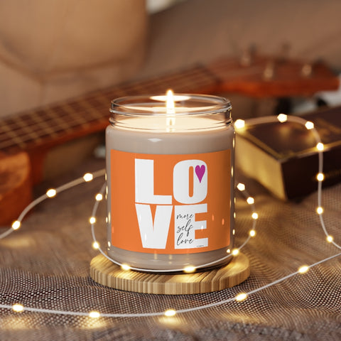 More Self LOVE ♡ Inspirational :: 100% natural Soy Candle, 9oz  :: Eco Friendly