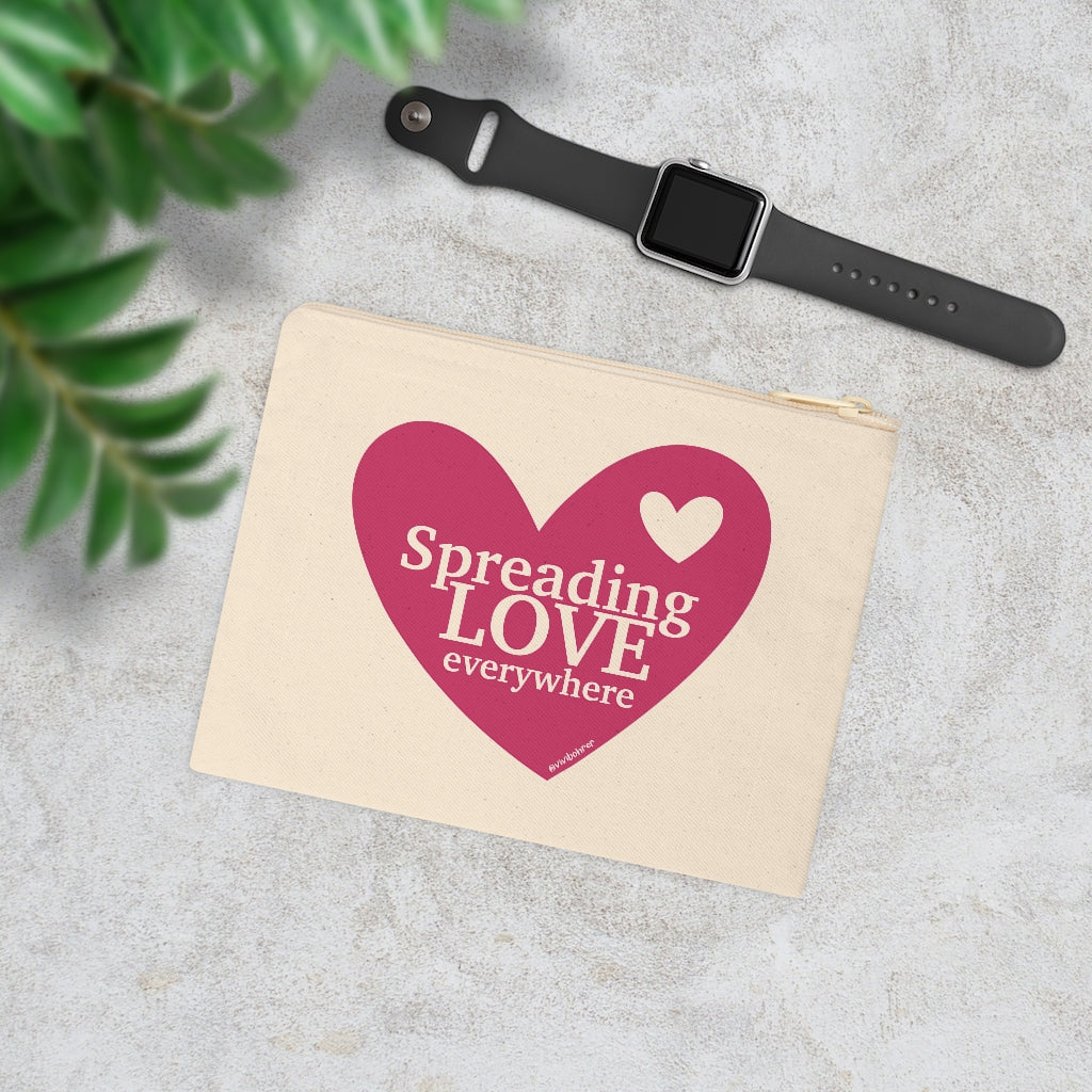 ♡ Spreading LOVE everywhere .: Natural Cotton Zipper Pouch