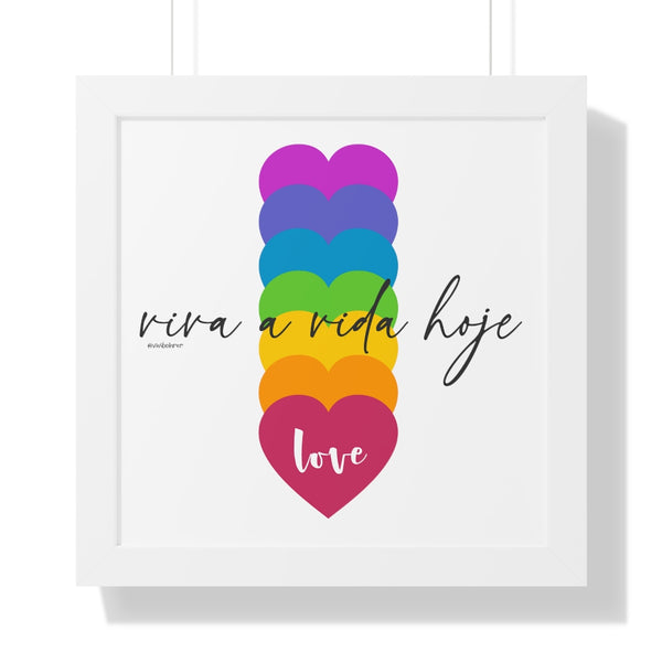 Viva a Vida Hoje :: Energiza Collection ♡ Inspirational Framed Poster Decoration