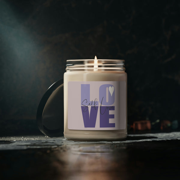 ♡ Self-LOVE .:  Inspirational :: 100% natural Soy Candle, 9oz  :: Eco Friendly