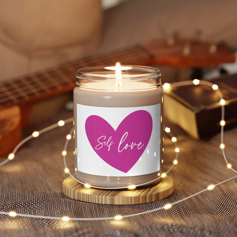 SELF LOVE ♡ Inspirational :: 100% natural Soy Candle, 9oz  :: Eco Friendly