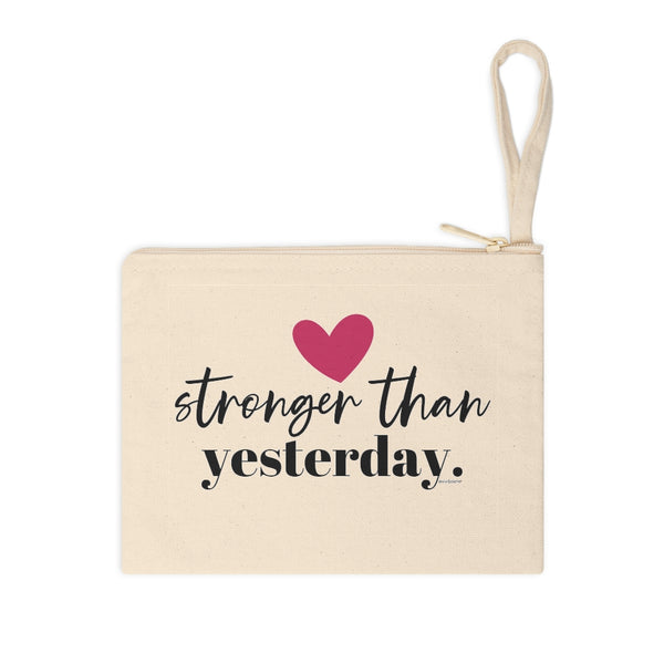 ♡ Stronger than Yesterday .: Natural Cotton Zipper Pouch
