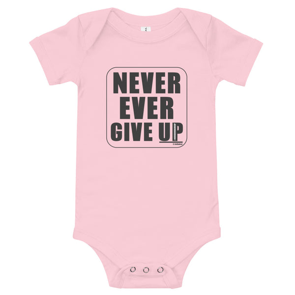 Never Ever Give UP :: Baby short sleeve one piece