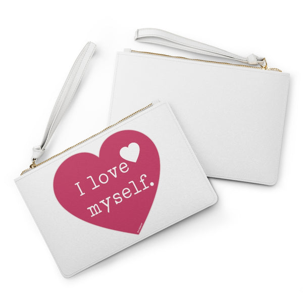 ♡ I LOVE myself :: Clutch Bag with Inspirational Design