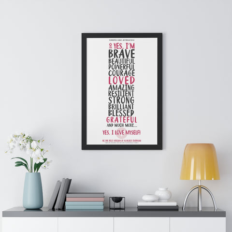 Live the Life TODAY ♡ Inspirational Framed Poster Decoration (20″ × 30″)
