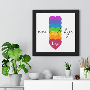 Viva a Vida Hoje :: Energiza Collection ♡ Inspirational Framed Poster Decoration