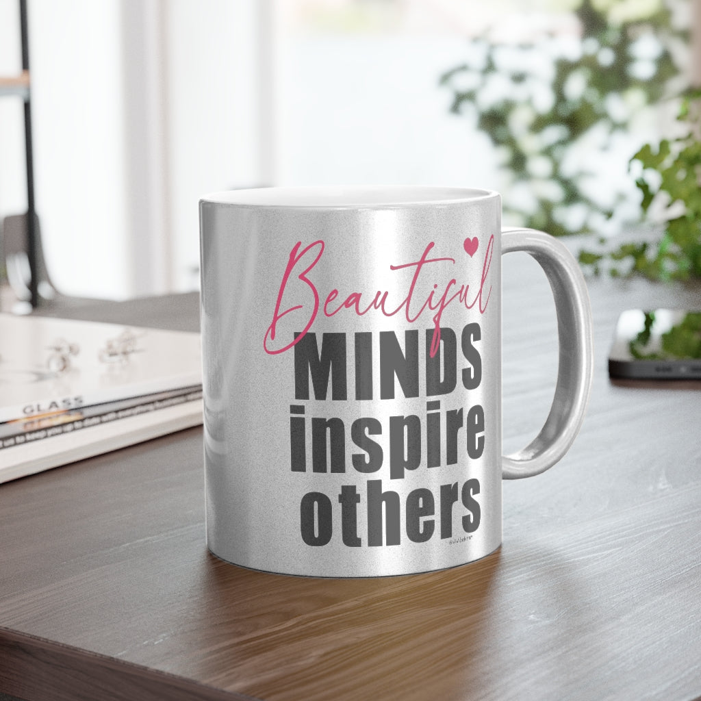 ♡ Inspirational Metallic Mug (Silver\Gold)