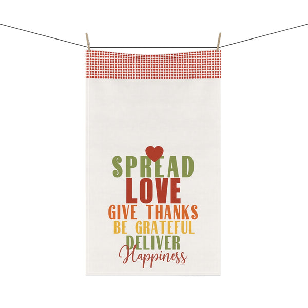 Spread LOVE ♡ Decorative Kitchen Towel with Positive Affirmations