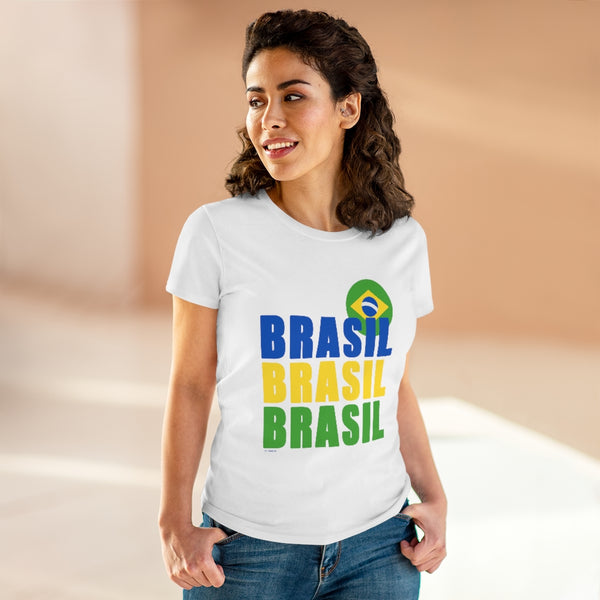 BRASIL .: Women's Midweight Cotton Tee