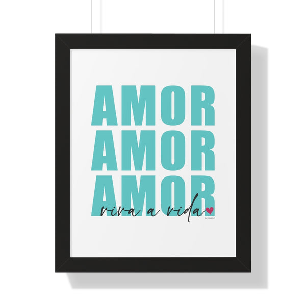AMOR ♡ Inspirational Framed Poster Decoration